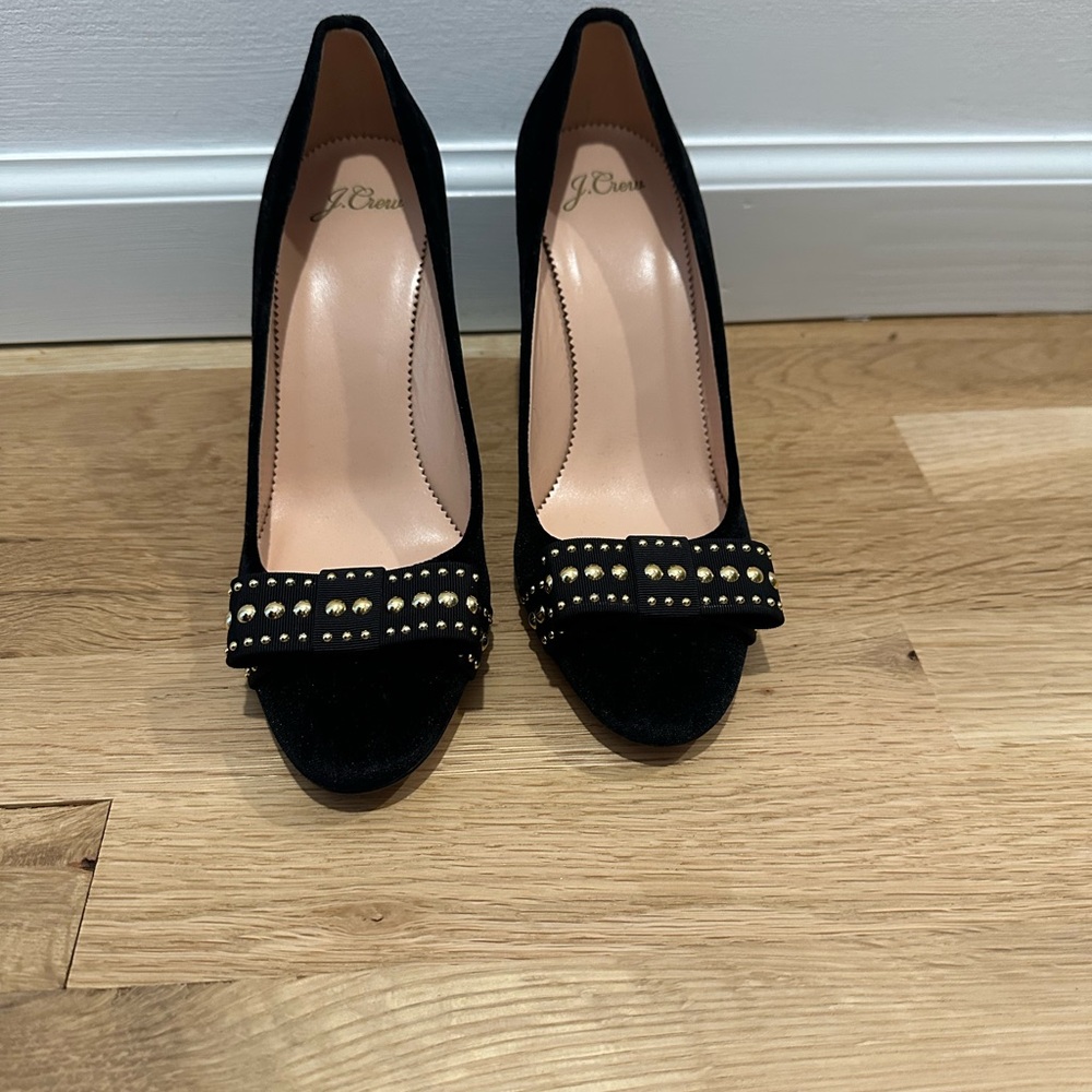 J. Crew Black Heels Size 8- Worn Once